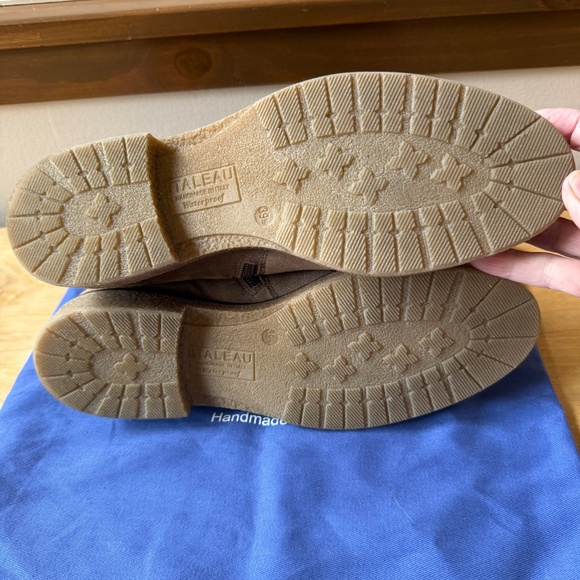 ITALEAU WATERPROOF FOLIANA SUEDE BOOTS MINIMALIST ITALIAN MADE PREPPY ANKLE 39.5 - Picture 11 of 12